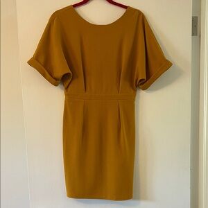 Elegant Mustard Dress